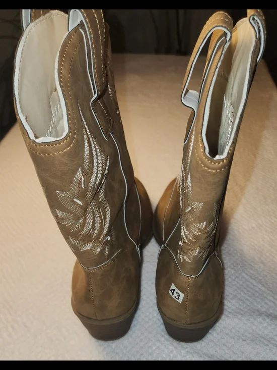 Unbranded Women's Suede Cowboy Boots Size 11 - Picture 4 of 11